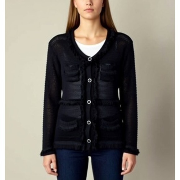 INC INTERNATIONAL CONCEPTS Women's black Cardigan size Large‎ - Picture 2 of 5